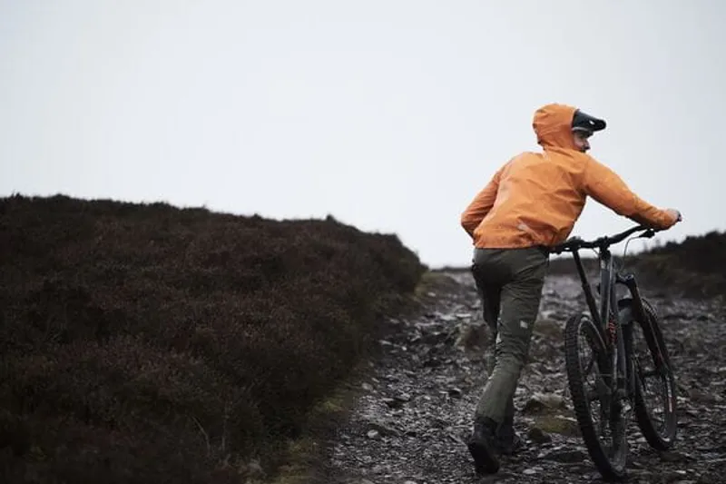 Madison DTE 3-Layer Men's Waterproof Jacket in Mango Orange-5